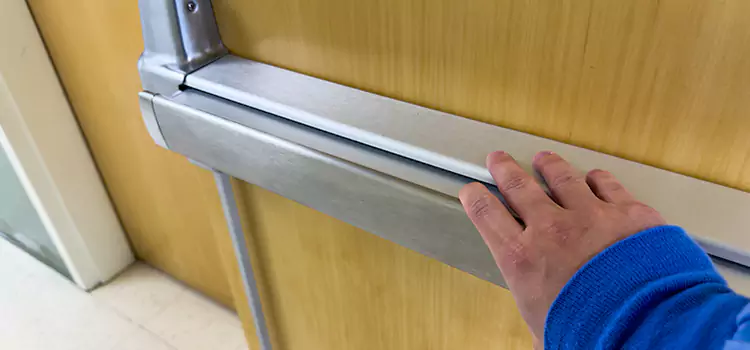 Installing a Push Bar on a Door New Bern